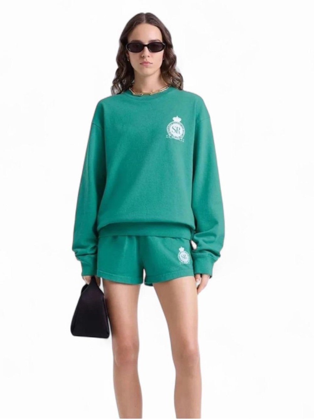Sporty & Rich Royal Club Sweatshirt Green XL NWT